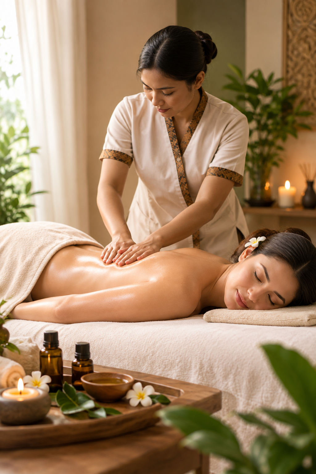 A calming massage at The Hills Spa