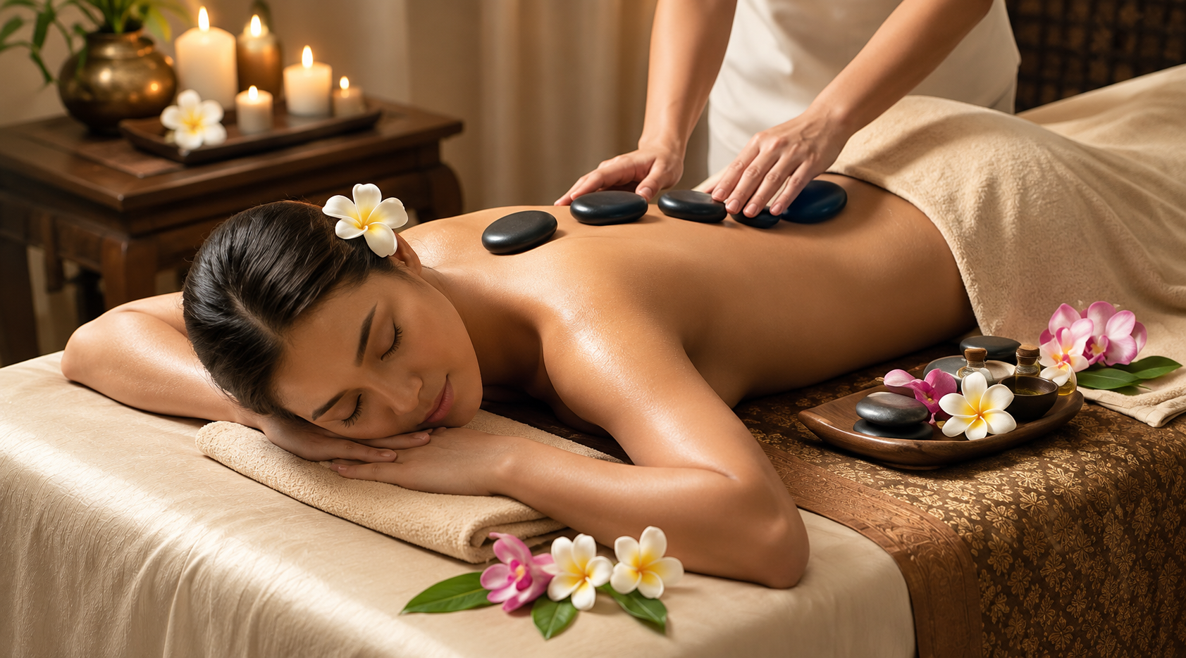 Balinese hot stone massage